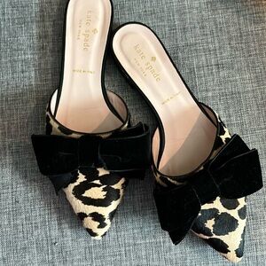 Kate Spade Leopard slip on shoes